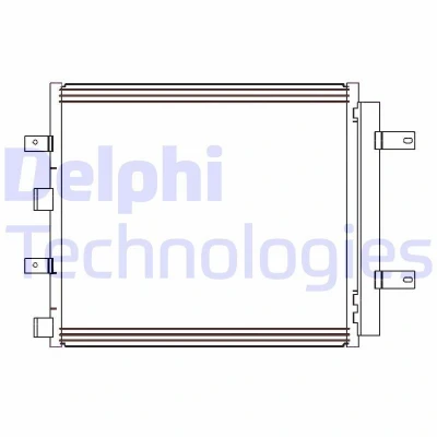 Afbeelding van DELPHI CF20241 Condensor Airco Met droger 14 488 JAGUAR: S Type, XF Saloon