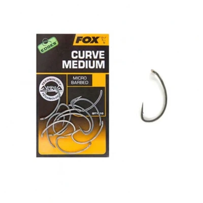 Afbeelding van Fox Edges Armapoint Curve Shank Medium Micro Barbed (10 pcs) Maat : 2