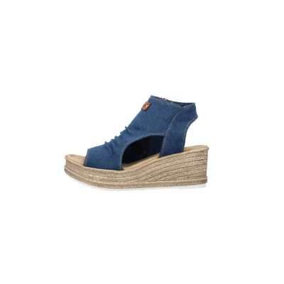 Afbeelding van Rieker Damessandalen 68791, Blauw 12, 40 EU