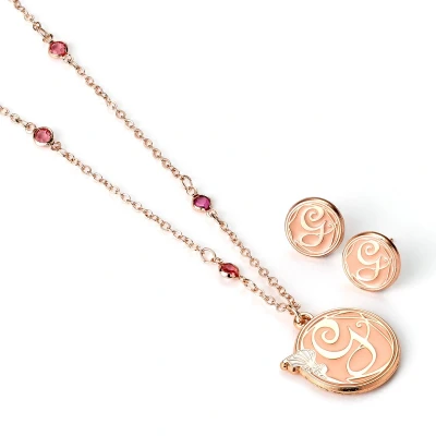 Afbeelding van Wicked Glinda Necklace and Stud Earrings Gift Set
