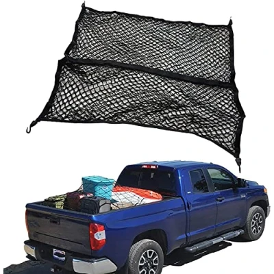 Afbeelding van Cargo Net laadnet voor vrachtwagens met gespen pick up trucks korte duurzaam camera lussen bestelwagens, SUV&#039;s, aanhangers, boten,