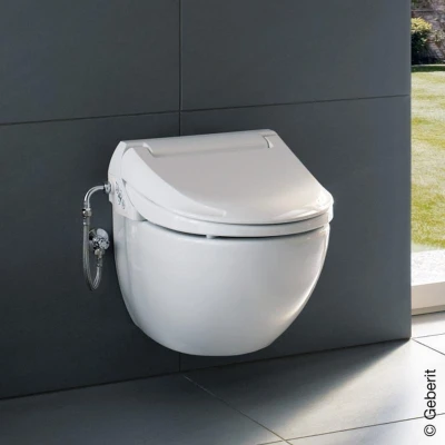 Afbeelding van Geberit Aquaclean 4000 douche wc compleet afwerking wit met Rimfree