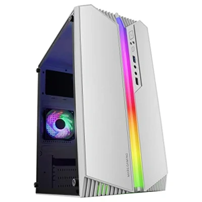 Afbeelding van Mars Gaming MC S1 Wit, Compact Micro ATX PC Case, ARGB Verlichting 12 Modi, FRGB Ventilator, Full Side Window