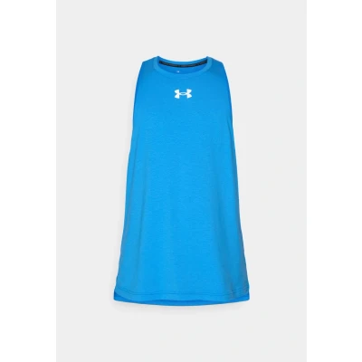 Afbeelding van Under Armour ZONE Top, Heren, Maat: Medium, Blue atlantis/white