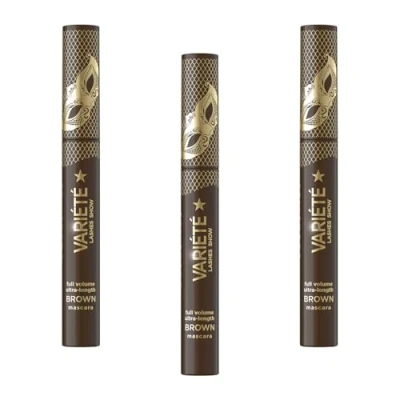 Afbeelding van Eveline Cosmetics Braun mascara volume en verlenging verhoogt het de lengte van wimpers met een langdurige formule, ideaal voor lichtere haarkleuren