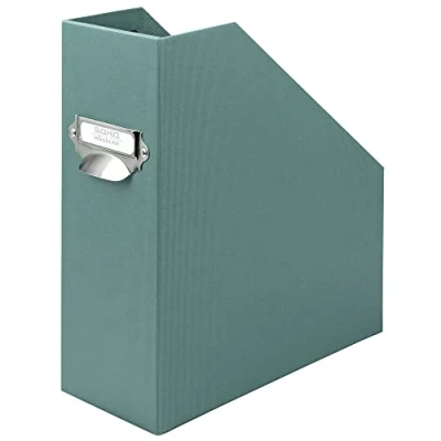 Afbeelding van Rössler S.O.H.O. 1318452381 tijdschriftenhouder voor DIN A4 met handvat en insteekplaat, 11,5 x 26 31,5 cm, opaal, 1 stuk