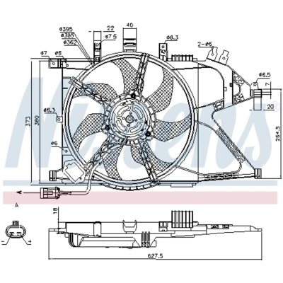 Afbeelding van Nissens Ventilatorwiel motorkoeling 85196