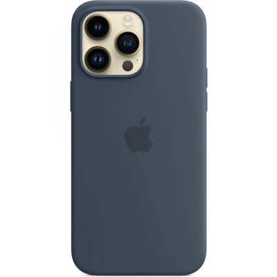 Afbeelding van Apple Magsafe Siliconen Back Cover Blauw iPhone 14 Pro Max