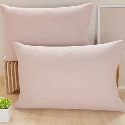 Afbeelding van PETTI Artigiani Italiani 1 paar kussenslopen 50 x 30 cm, microvezel, bekleding, bank, 2 kussenslopen, effen roze, 100% Made in Italy