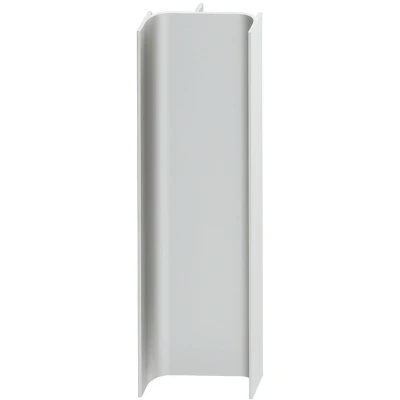 Afbeelding van Verticale greeplijst C profiel aluminium, zilverkleurig (2,5 meter)