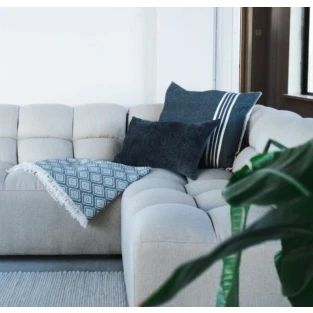 Afbeelding van Plaid Diamond Antraciet van Barine Home
