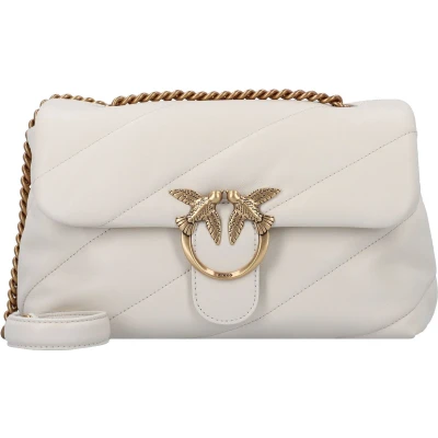 Afbeelding van Pinko LOVE Classic PUFF Schoudertas, Dames, Maat: One Size, Avorio