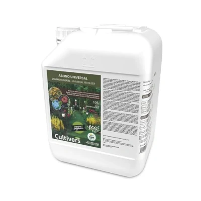 Afbeelding van CULTIVERS Universele organische vloeibare meststof 10 L 100% biologische en natuurlijke meststof. NPK (4 1 7) oplossing met micronutriënten (B, CU, Fe, MN, Mo Zn) aminozuren