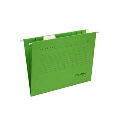 Afbeelding van Hangmap Euroflex A4 V bodem groen Omdoos a 25 stuk stuks