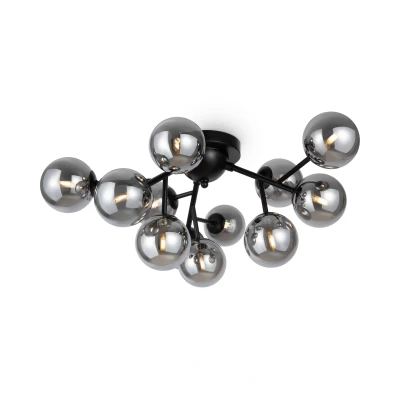 Afbeelding van Maytoni Plafondlamp Dallas Zwart Ø60