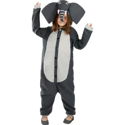 Afbeelding van FUNIDELIA Olifanten Kostuum Onesie 97 104 cm