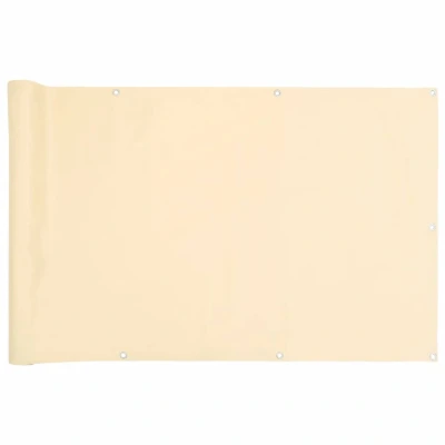 Afbeelding van Tuinscherm 600x90 cm PVC crmekleurig