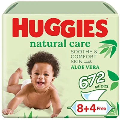Afbeelding van Huggies Billendoekjes Babydoekjes Natural Care 840st