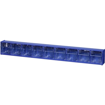 Afbeelding van Allit 464450 Assortimentsbakken VarioPlus ProFlip 9 (b x h d) 600 77 65 mm Blauw, Transparant 1 stuk(s)