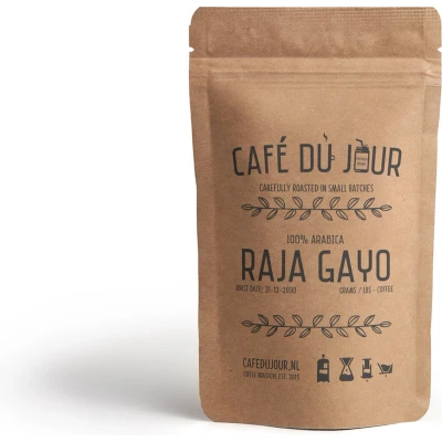 Afbeelding van Café du Jour 100% arabica Specialiteit Raja Gayo 500 gram vers gebrande koffiebonen