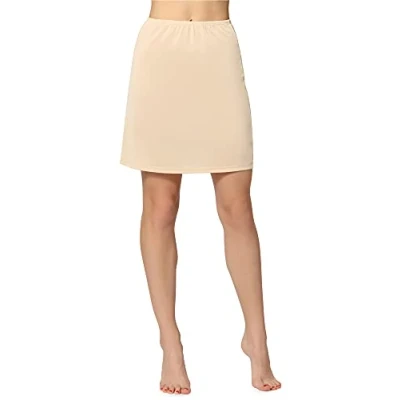 Afbeelding van Bellivalini BLV ME 897 Dames Onderrok kort elastisch licht Viscose Beige S