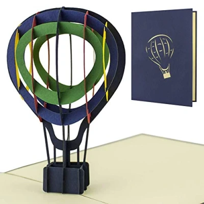 Afbeelding van Goede of perfecte verpakking voor heteluchtballon, 3D pop up cadeau model H12