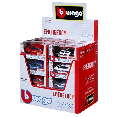 Afbeelding van BBurago Maisto Frankrijk 30074 miniatuurvoertuig Street Fire Emergency schaal 1:43 willekeurig model