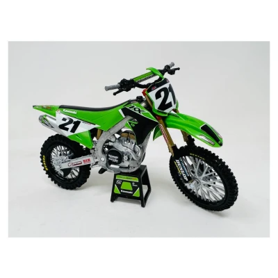 Afbeelding van NewRay Jason Anderson Kawasaki KX450 Replica Miniatuur Crossmotor 1/12 Schaalmodel 58413