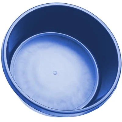 Afbeelding van KADAX Mortelbak, rond, van kunststof, met handgrepen, voor bouwplaats, tuin, water, cement, reiniging (1,11,5 liter)
