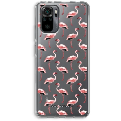 Afbeelding van Case Company® hoesje geschikt voor Xiaomi Redmi Note 10 Pro Flamingo Soft Cover Telefoonhoesje Bescherming aan alle Kanten en Schermrand
