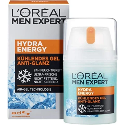 Afbeelding van L&#039;Oréal Men Expert Hydra Energy Cooling Moisturizing Antiglare 50ML Dagcrème, Heren, Maat: 50 ml,
