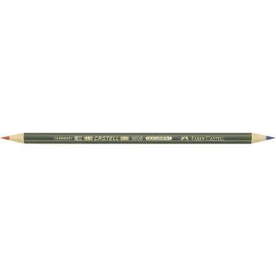 Afbeelding van kopieerpotlood Faber Castell Document 9608 Rood/blauw