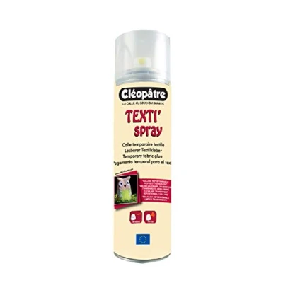 Afbeelding van Cléopâtre Verplaatsbare spraylijm voor textiel en stoffen, transparant, herpositioneerbaar, 250 ml
