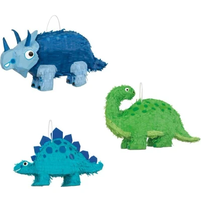 Afbeelding van Pinata Dinosaurus Triceratops Blauw 50x35cm