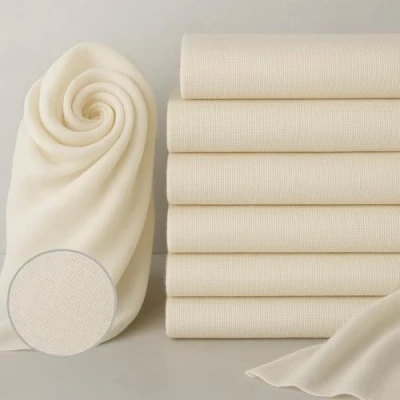 Afbeelding van PACKARDI Set van 6 chiffondoeken 50 x cm, graad 90+, herbruikbaar en wasbaar om af te druipen, 100% puur katoen, ongebleekt, pluisvrij bakken