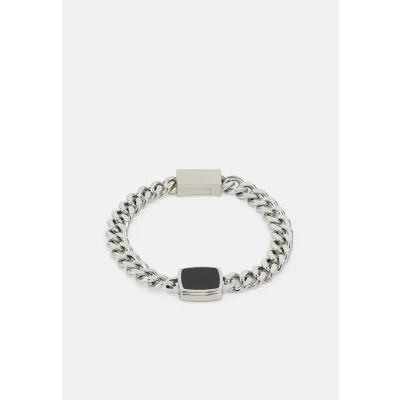 Afbeelding van BOSS Odell Armband silvercoloured/black, Heren, Maat: One Size, Silver coloured/black