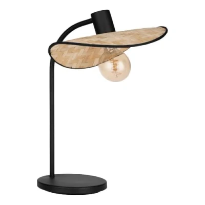 Afbeelding van EGLO Marywell Tafellamp E27 46,5 cm Zwart/Bruin Hout