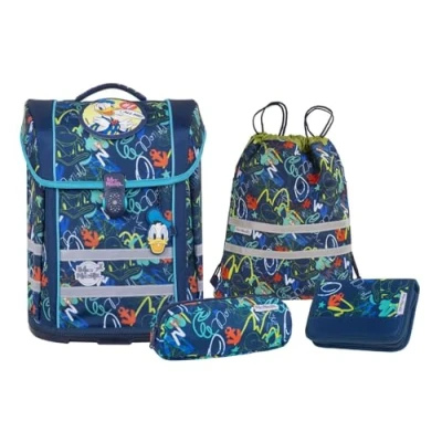 Afbeelding van Mcneill Perfecto Schulranzenset 5TEILIG Rugzak voor kinderen, Maat: One Size, Donald duck