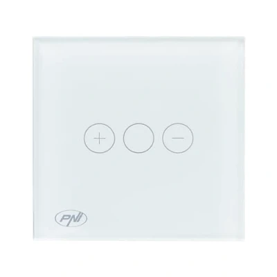Afbeelding van PNI SafeHome DIM101 Touch schakelaar en dimmer, 1 x 700 W, Live Wire zonder nul, glas