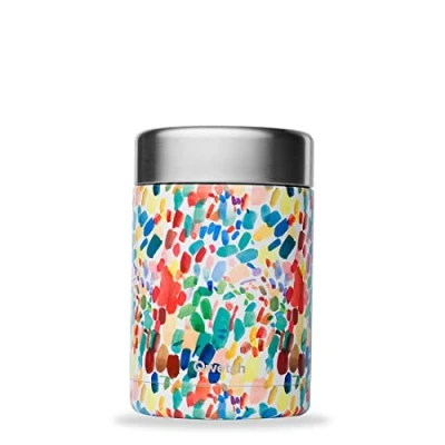 Afbeelding van Qwetch Arty Geïsoleerde lunchbox, 600 ml, lunchbox van roestvrij staal, 5 uur warm en 7 koud, BPA vrij, waterdicht, voor kantoor, picknick, wandelen