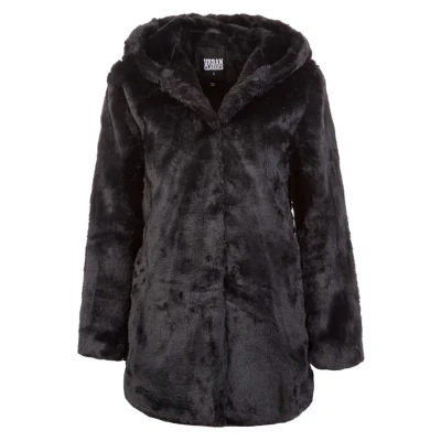 Afbeelding van Urban Classics Mantel, Dames, Maat: Large, Black