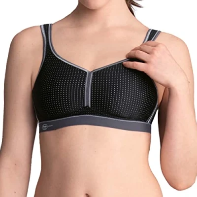 Afbeelding van Anita Performance Sport Bustier, Dames, Maat: 85G, Schwarz anthrazit