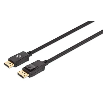 Afbeelding van Manhattan 353625 DisplayPort kabel Aansluitkabel stekker, stekker 3.00 m Zwart 8K UHD
