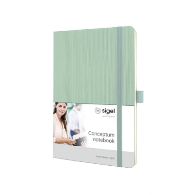 Afbeelding van Sigel notitieboek Conceptum A5 mintgroen softcover 194 pagina&#039;s lijn 80 grams papier SI CO337