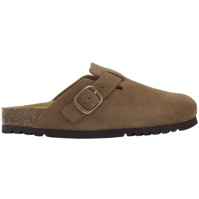 Afbeelding van SCHOLL FAE NEW Suede SA Womens Taupe FALSO Clogs Maat 38