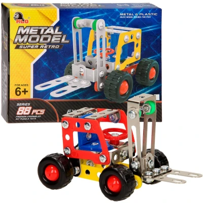 Afbeelding van Constructieset Metaal Heftruck, 88dlg.