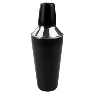 Afbeelding van Fackelmann 49766 Shaker van roestvrij staal, cocktailmixer 750 ml, zwart, zilver, 26 x 9 cm