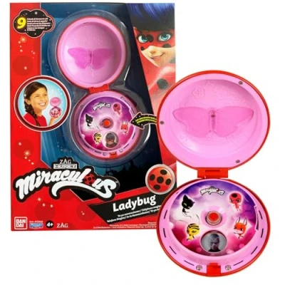 Afbeelding van Bandai Miraculous Ladybug Magische Telefoon Verkleedaccessoire als Ladybug/Roll Play Accessoires Geluid en licht speelgoed Spreekt Duits P506293