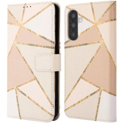 Afbeelding van imoshion Hoesje Geschikt voor Samsung Galaxy A36 Design Bookcase smartphone Beige Graphic