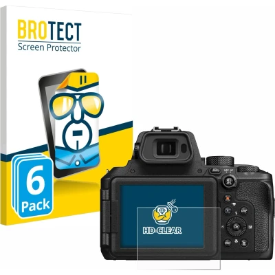 Afbeelding van BROTECT Screenprotector voor Nikon Coolpix P950 Folie Beschermfolie transparant (6 Stuks)
